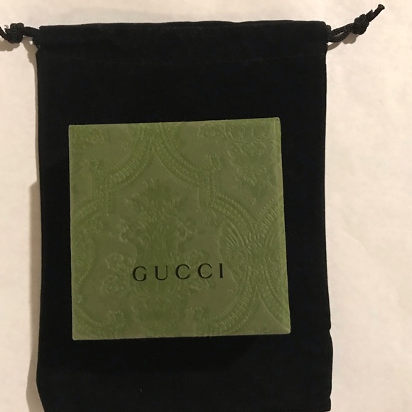Authentic Gucci Trademark Logo .925 Sterling Silver Round Stud Earrings - Picture 11 of 15